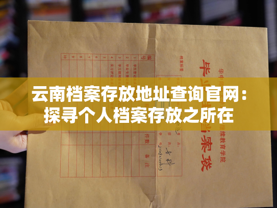 云南档案存放地址查询官网：探寻个人档案存放之所在
