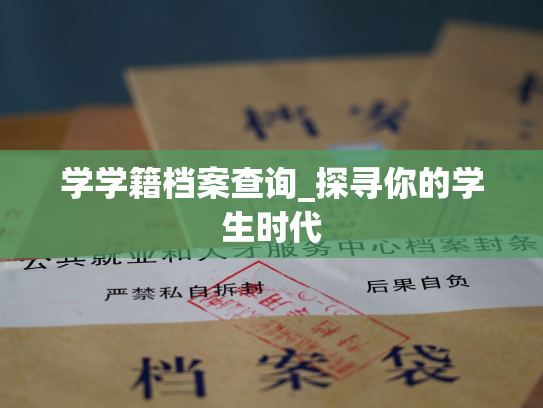 学学籍档案查询_探寻你的学生时代
