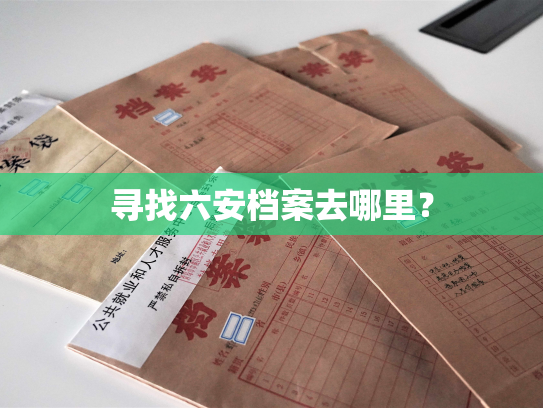 寻找六安档案去哪里？