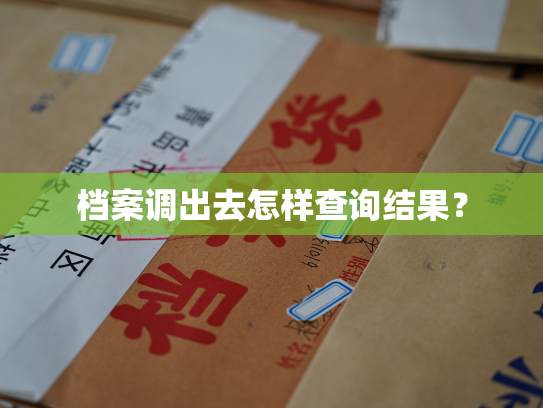 档案调出去怎样查询结果？