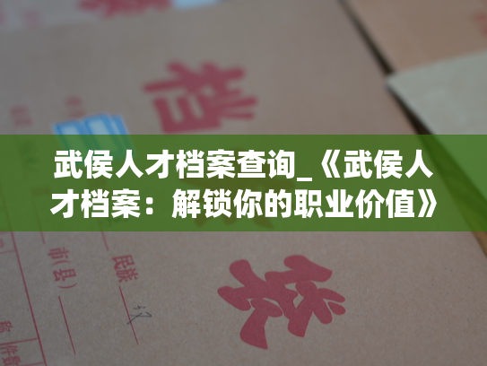 武侯人才档案查询_《武侯人才档案：解锁你的职业价值》