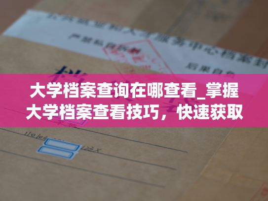 大学档案查询在哪查看_掌握大学档案查看技巧，快速获取准确信息。