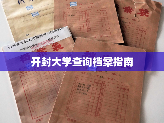 开封大学查询档案指南