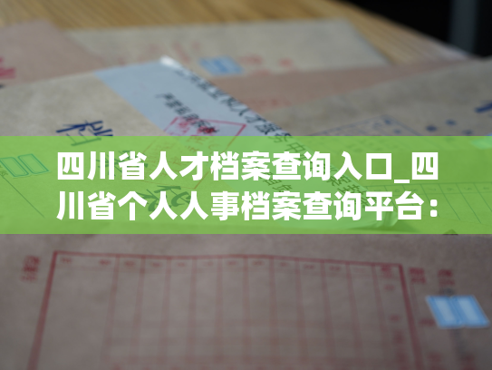 四川省人才档案查询入口_四川省个人人事档案查询平台：快速查询个人档案。