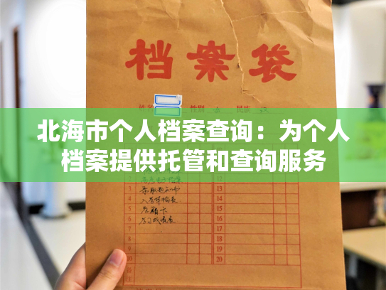 北海市个人档案查询：为个人档案提供托管和查询服务