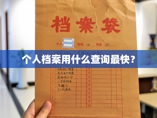 个人档案用什么查询最快？