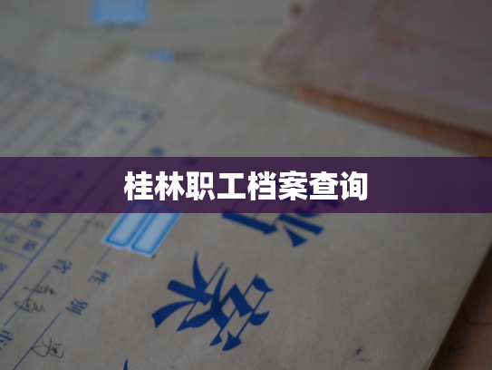 桂林职工档案查询