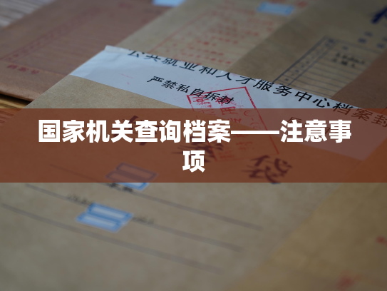 国家机关查询档案——注意事项
