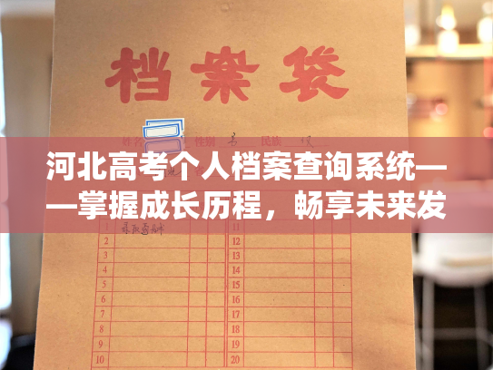河北高考个人档案查询系统——掌握成长历程，畅享未来发展