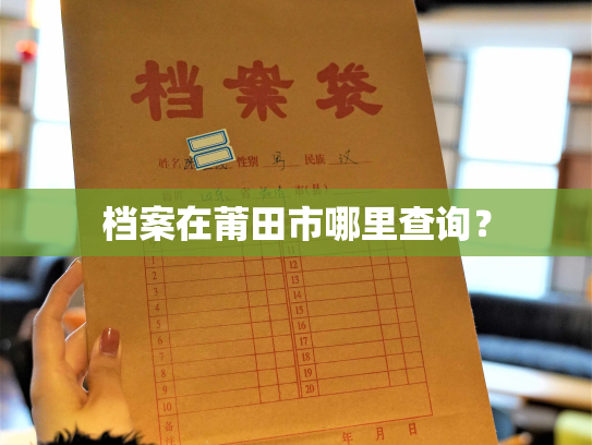 档案在莆田市哪里查询？