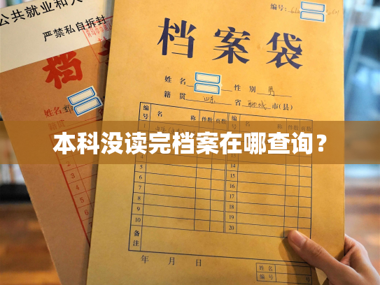 本科没读完档案在哪查询？