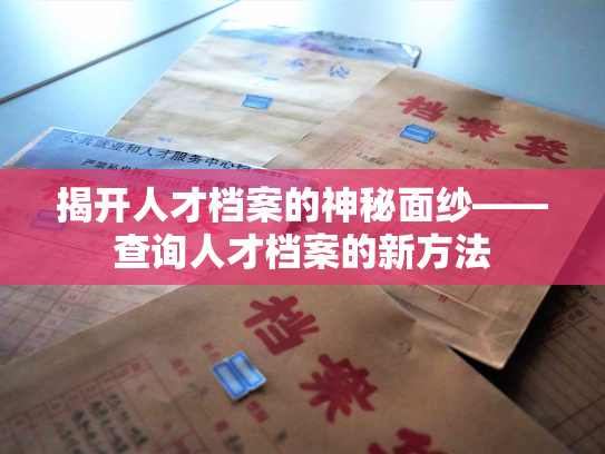 揭开人才档案的神秘面纱——查询人才档案的新方法