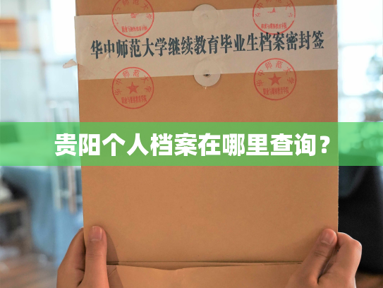 贵阳个人档案在哪里查询？