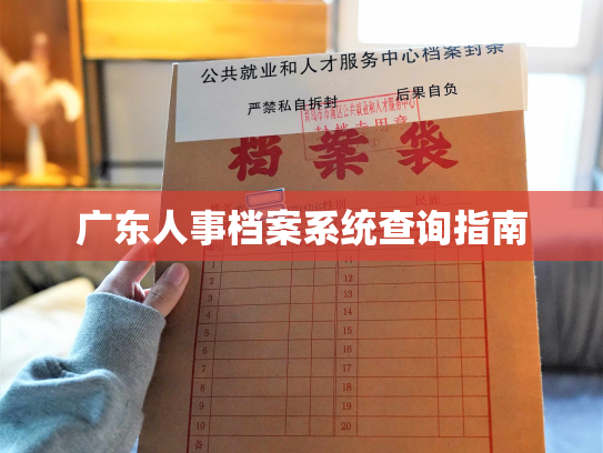 广东人事档案系统查询指南