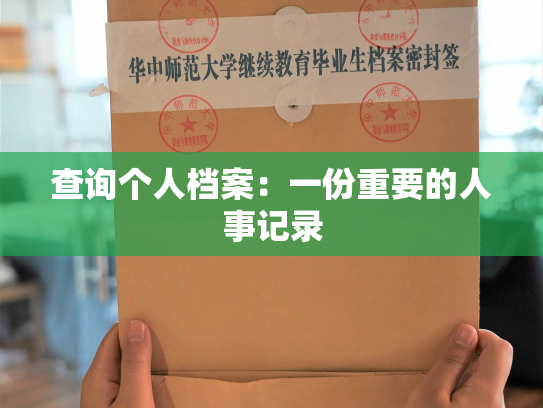 查询个人档案：一份重要的人事记录