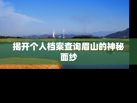 揭开个人档案查询眉山的神秘面纱
