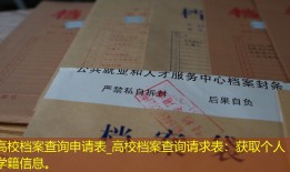 高校档案查询申请表_高校档案查询请求表：获取个人学籍信息。