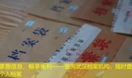 掌握信息，畅享便利——查询武汉档案机构，随时查询个人档案