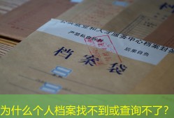 为什么个人档案找不到或查询不了？