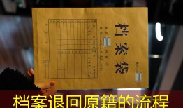 档案退回原籍的流程