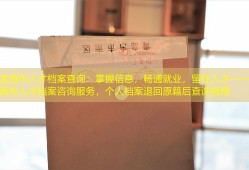 龙海市人才档案查询：掌握信息，畅通就业，留住人才——龙海市人才档案咨询服务，个人档案退回原籍后查询指南