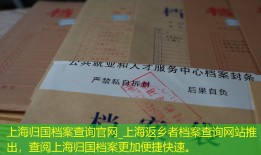 上海归国档案查询官网_上海返乡者档案查询网站推出，查阅上海归国档案更加便捷快速。