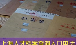 上海人才档案查询入口电话
