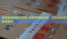 海南省档案查询网站_搜查海南的档案，尽在海南省档案数据库。