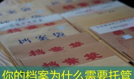你的档案为什么需要托管