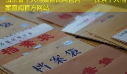 山东省个人档案查询网官网——探索个人档案查阅官方网站
