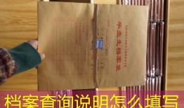 档案查询说明怎么填写