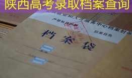 陕西高考录取档案查询