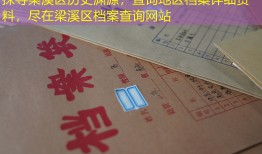 探寻梁溪区历史渊源，查询地区档案详细资料，尽在梁溪区档案查询网站
