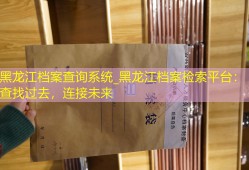 黑龙江档案查询系统_黑龙江档案检索平台：查找过去，连接未来