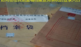 如何轻松找到盐城档案查询系统的登录入口