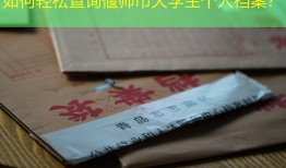 如何轻松查询偃师市大学生个人档案？