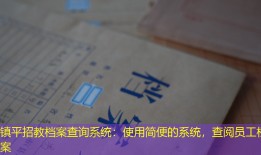 镇平招教档案查询系统：使用简便的系统，查阅员工档案