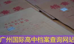 广州国际高中档案查询网站