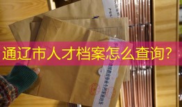 通辽市人才档案怎么查询？