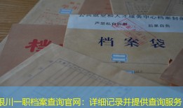 银川一职档案查询官网：详细记录并提供查询服务