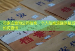 石家庄查询公司档案，个人档案退回原籍后如何查询