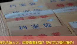 寻觅合适人才，想要查看档案？我们可以提供服务！