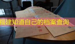 福建知道自己的档案查询