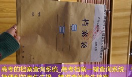 高考的档案查询系统_高考档案一键查询系统：快捷便利的考生选择，精准查阅考生档案。