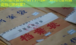 天府通办查询不到个人档案？如何托管和查询自己的档案？