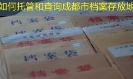 如何托管和查询成都市档案存放地