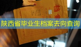 陕西省毕业生档案去向查询