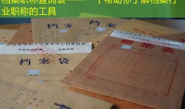 档案职称查询表——一个帮助你了解档案行业职称的工具