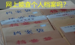 网上能查个人档案吗？