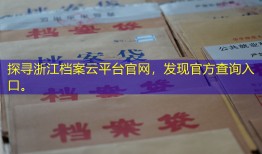 探寻浙江档案云平台官网，发现官方查询入口。